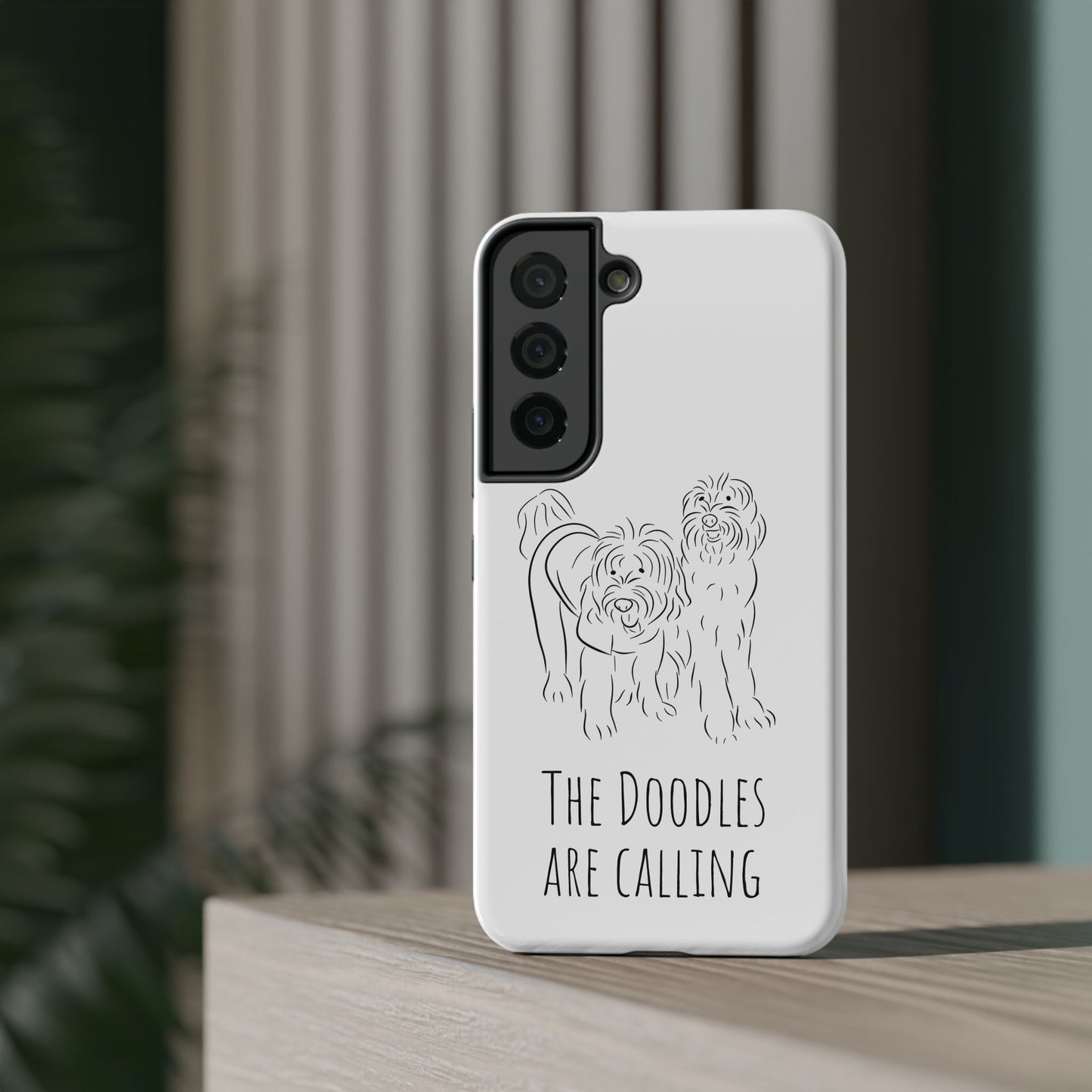 "The Dooodle are calling" Labradoodle Impact-Resistant Cases