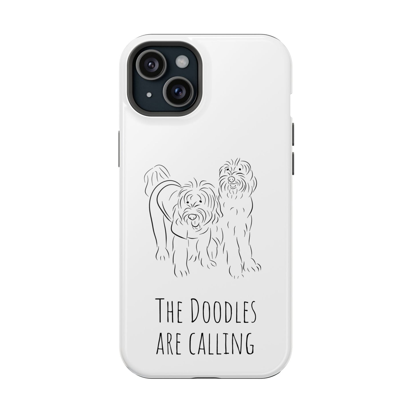 "The Dooodle are calling" Labradoodle Impact-Resistant Cases