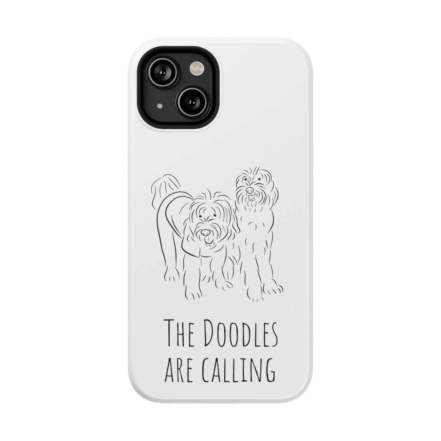 "The Dooodle are calling" Labradoodle Impact-Resistant Cases