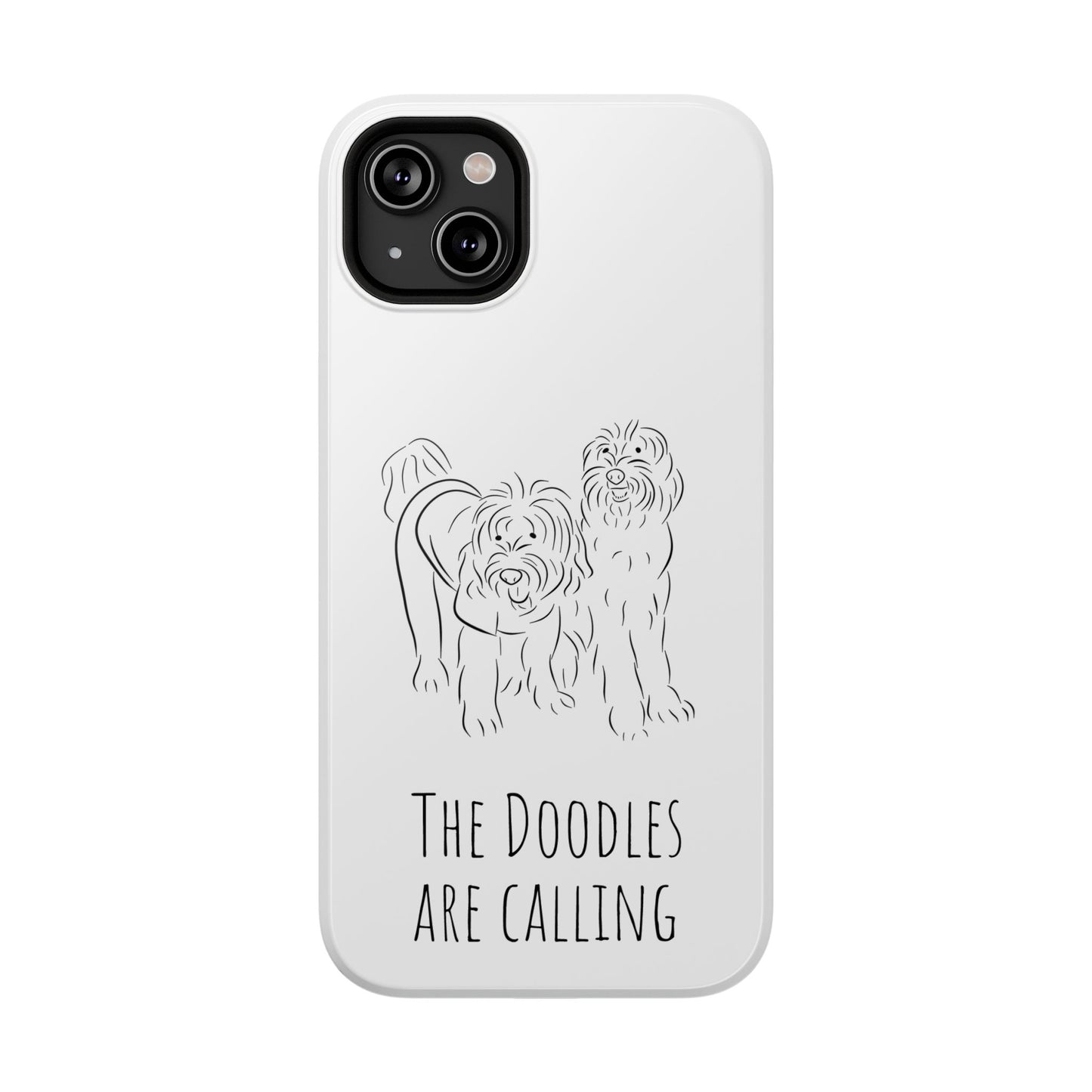 "The Dooodle are calling" Labradoodle Impact-Resistant Cases