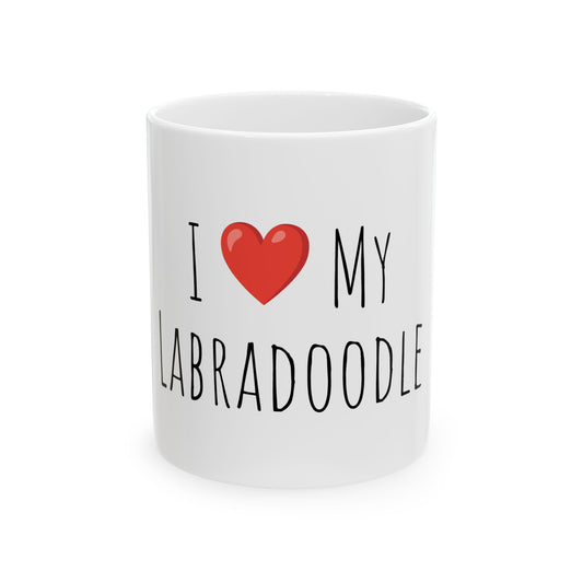 "I love my Labradoodle-" Ceramic Coffee Mug 11oz