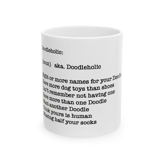 Doodleholic Ceramic Mug, (11oz, 15oz)