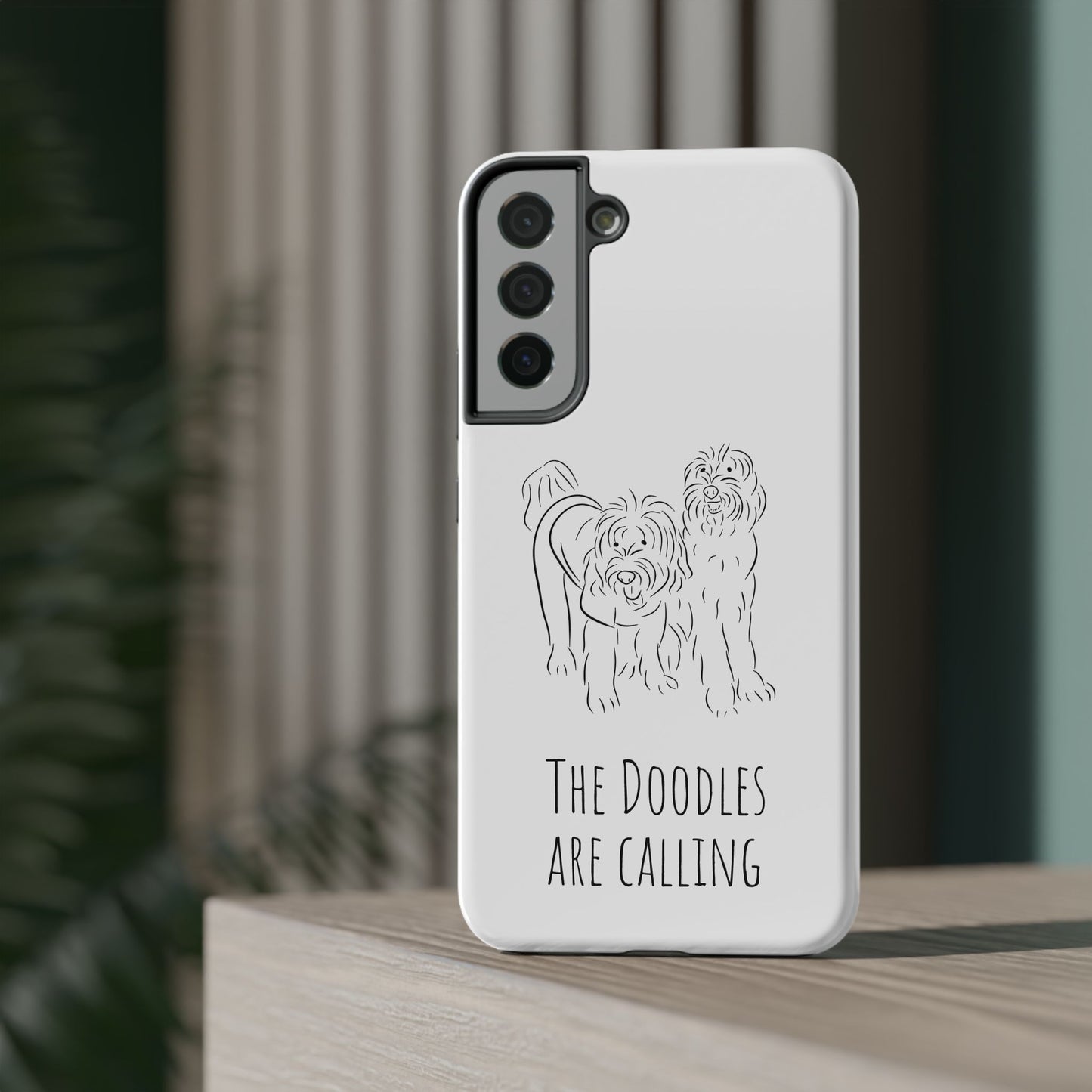 "The Dooodle are calling" Labradoodle Impact-Resistant Cases