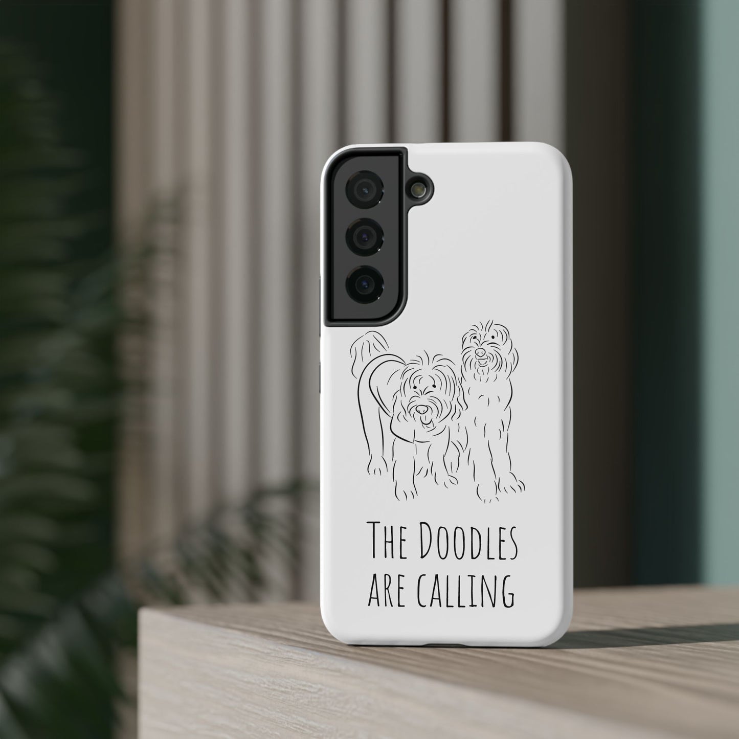 "The Dooodle are calling" Labradoodle Impact-Resistant Cases