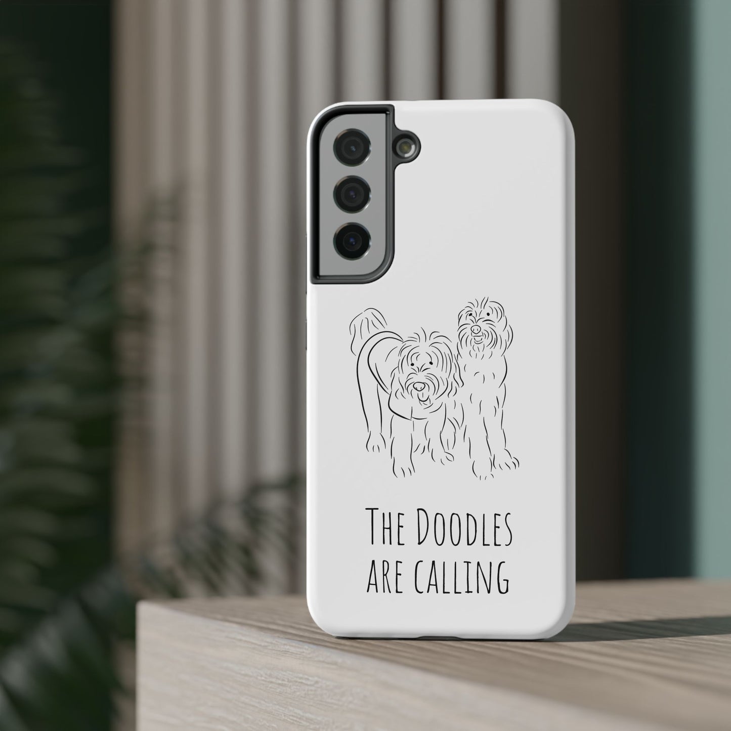 "The Dooodle are calling" Labradoodle Impact-Resistant Cases