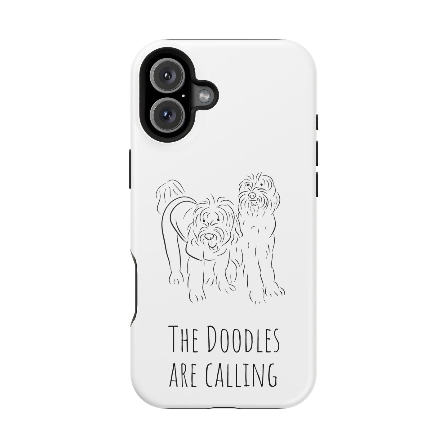 "The Dooodle are calling" Labradoodle Impact-Resistant Cases